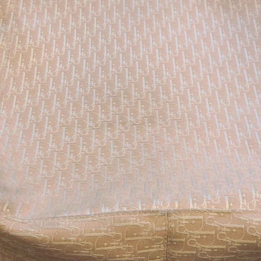 Dior Light Pink Quilted Tote with White Straps